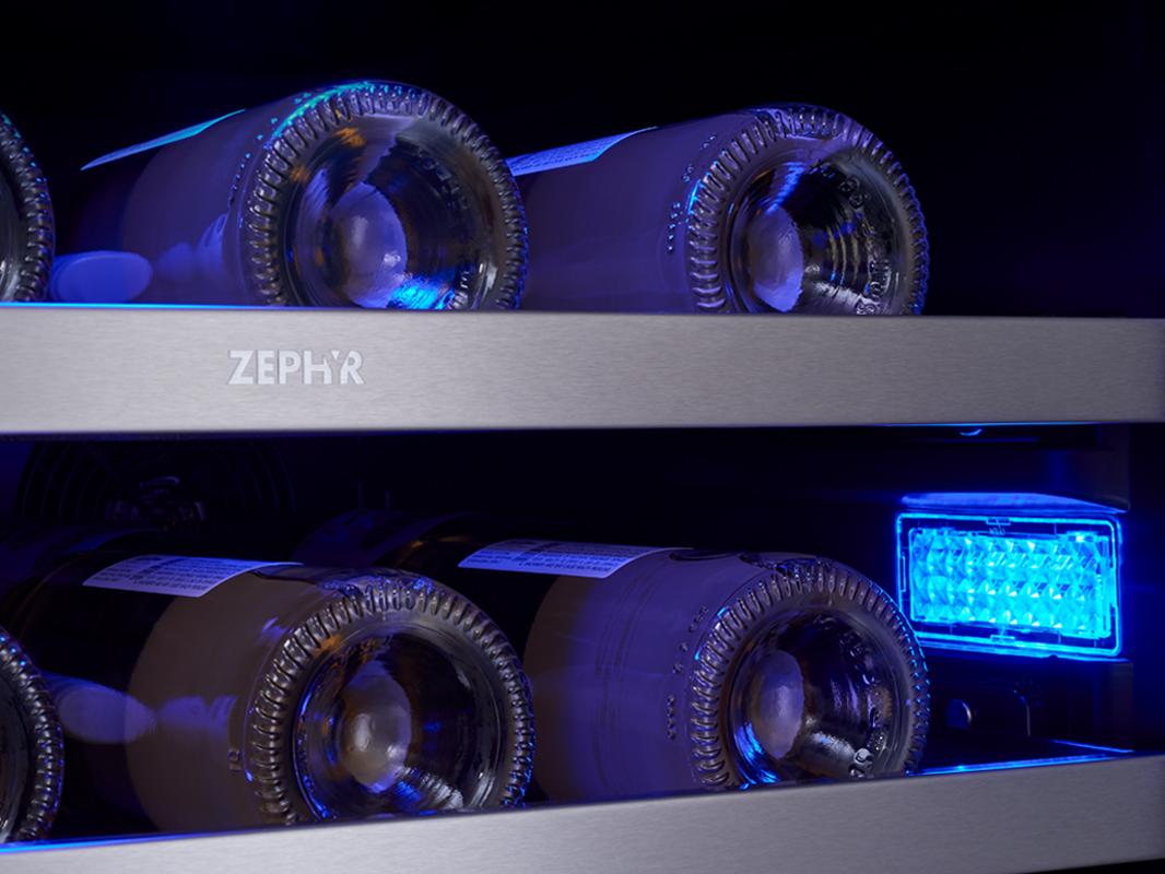 Zephyr PRWB24F02AG 24" Full Size Dual Zone Wine & Beverage Cooler