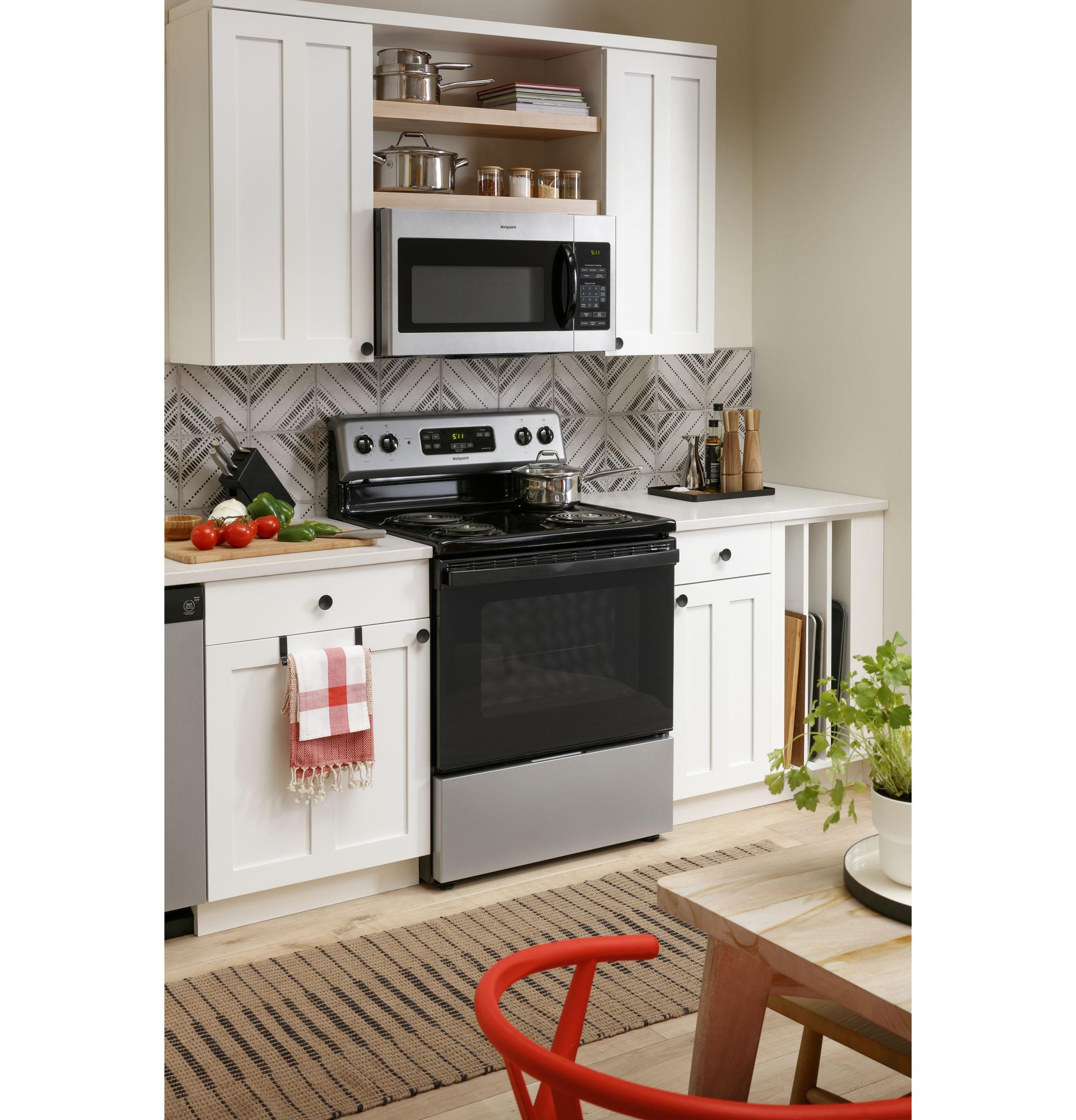 Hotpoint RVM5160MPSA Hotpoint® 1.6 Cu. Ft. Over-The-Range Microwave Oven