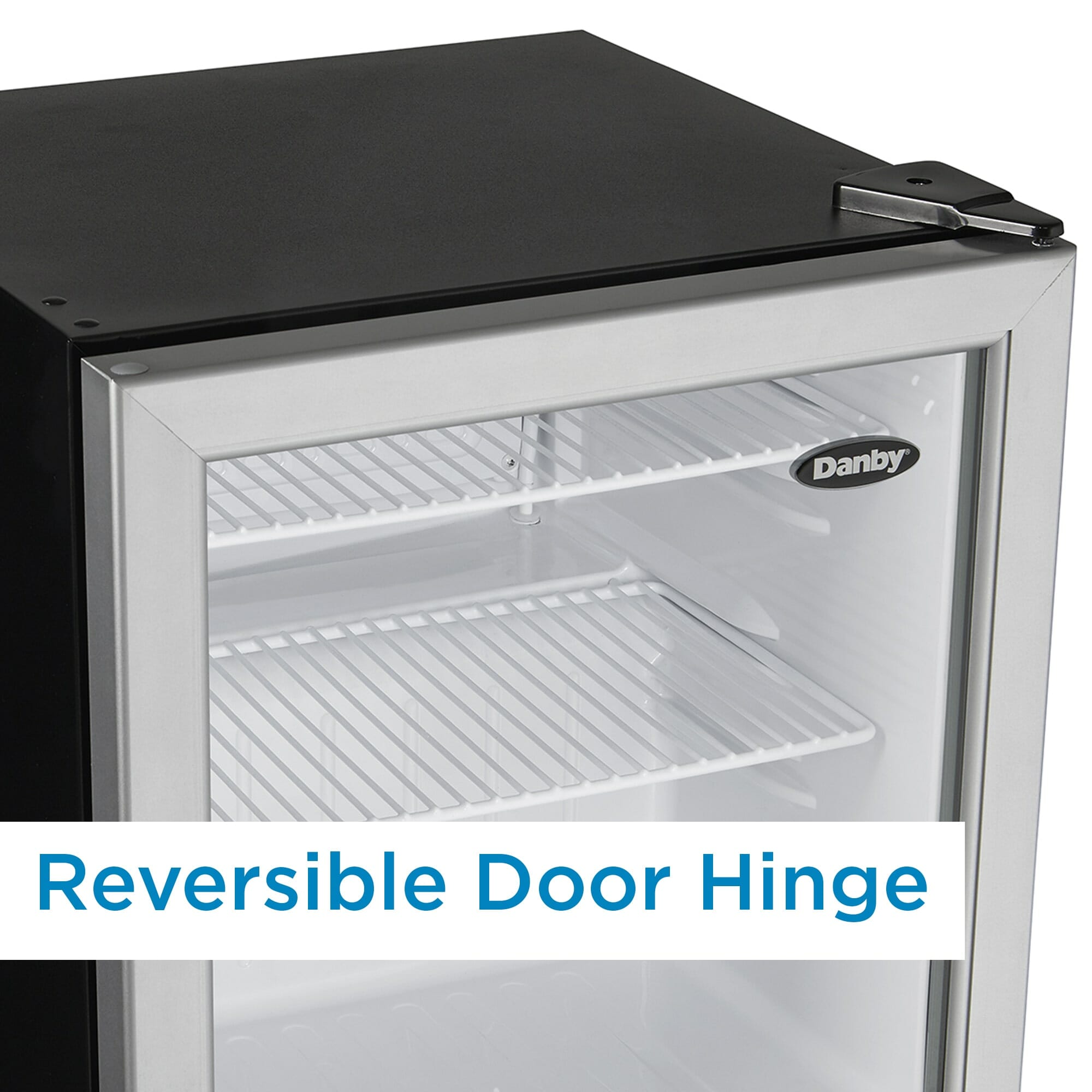 Danby DAG016A2BDB Danby 1.6 Cu. Ft. Compact Glass Door Fridge In Platinum
