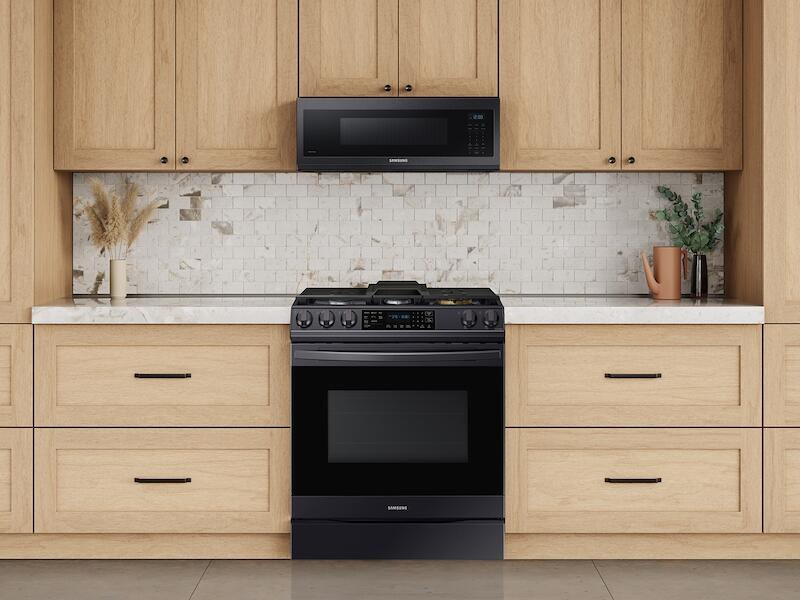 Samsung ME11A7510DG 1.1 Cu. Ft. Smart Slim Over-The-Range Microwave With 400 Cfm Hood Ventilation, Wi-Fi & Voice Control In Black Stainless Steel