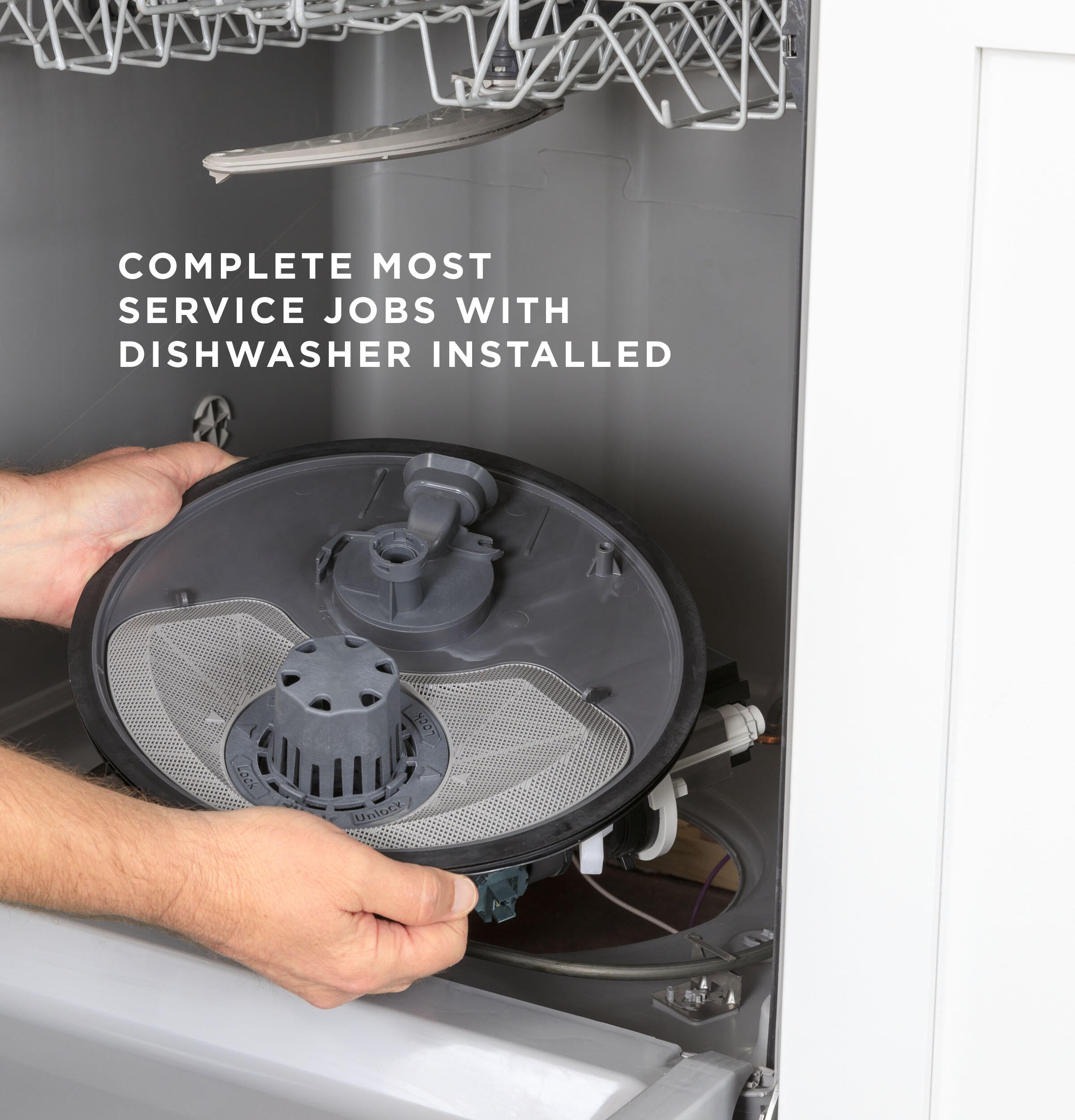 Ge Appliances GDF535PGRWW Ge® Dishwasher With Front Controls