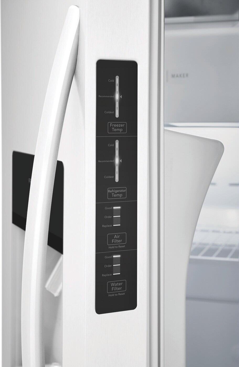 Frigidaire FRSS2623AW Frigidaire 25.6 Cu. Ft. 36'' Standard Depth Side By Side Refrigerator