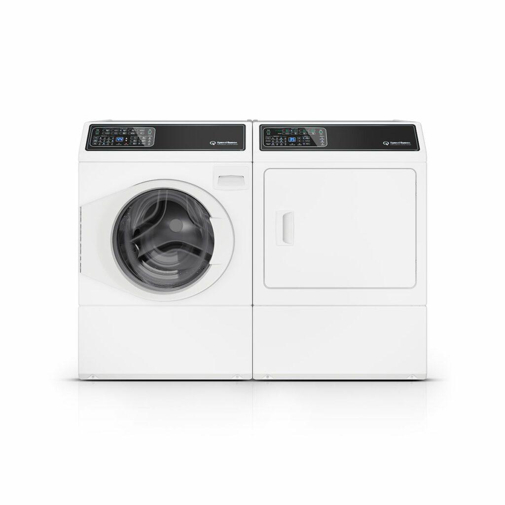 Speed Queen DF7004WG Df7 Sanitizing White Gas Dryer With Front Control Pet Plus™ Steam Over-Dry Protection Technology Energy Star® Certified 5-Year Warranty