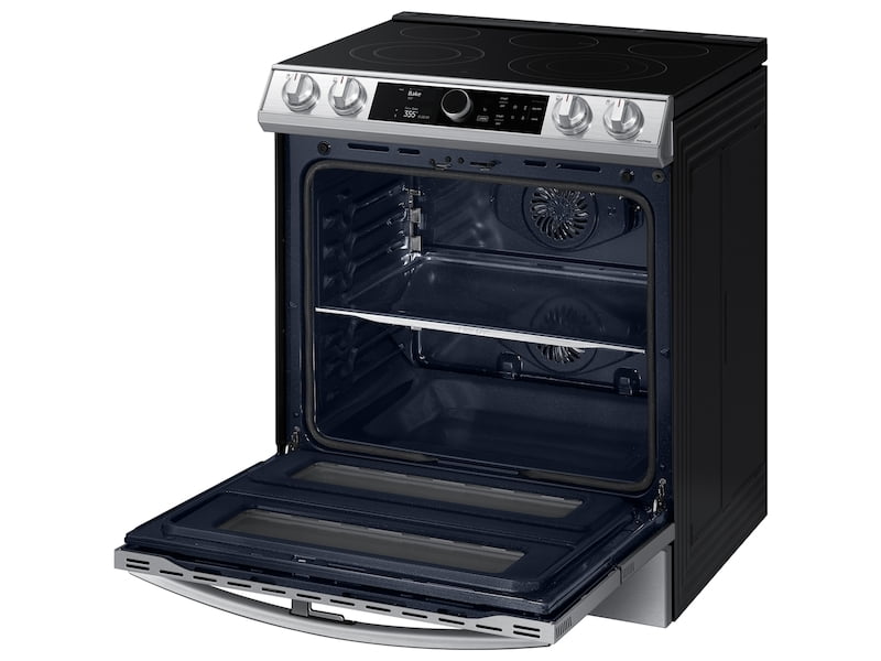 Samsung NE63T8751SS 6.3 Cu. Ft. Flex Duo™ Front Control Slide-In Electric Range With Smart Dial, Air Fry & Wi-Fi In Stainless Steel