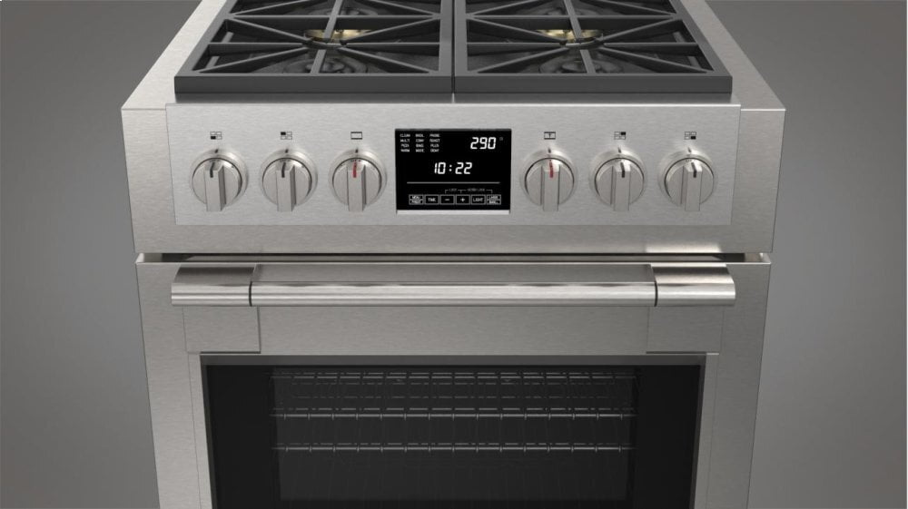 Fulgor Milano F6PDF304S1 30" Dual Fuel Pro Range
