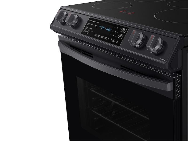 Samsung NE63B8611SG 6.3 Cu. Ft. Smart Instant Heat Induction Slide-In Range With Air Fry & Convection+ In Black Stainless Steel