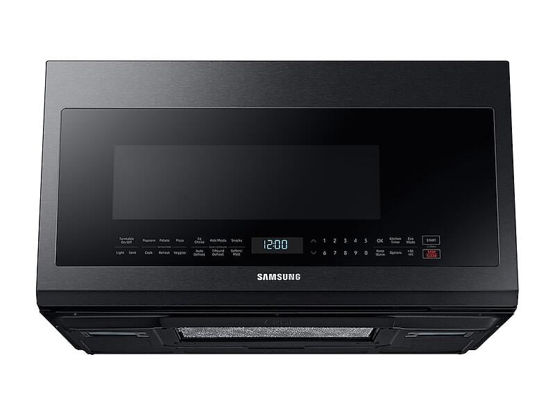 Samsung ME21M706BAG 2.1 Cu. Ft. Over-The-Range Microwave With Sensor Cooking In Fingerprint Resistant Black Stainless Steel