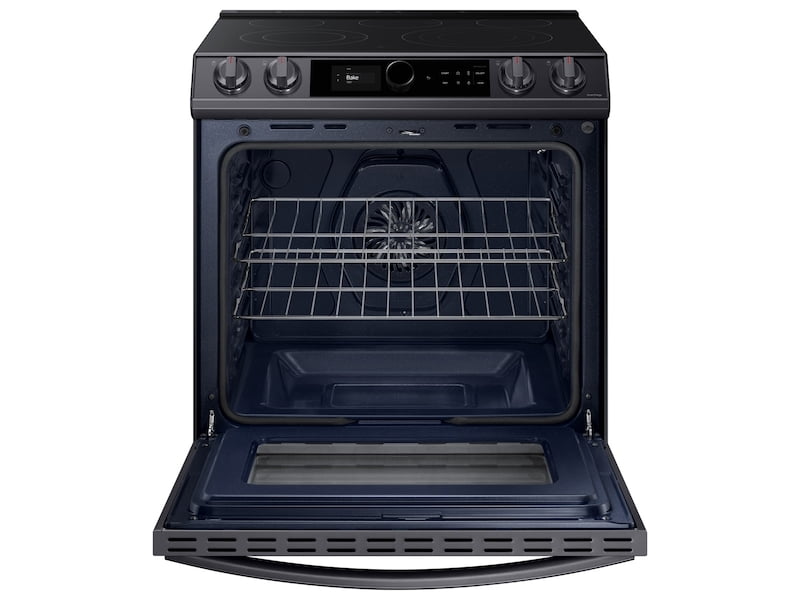 Samsung NE63T8711SG 6.3 Cu. Ft. Front Control Slide-In Electric Range With Smart Dial, Air Fry & Wi-Fi In Black Stainless Steel