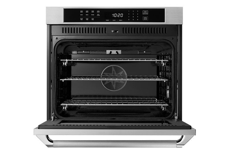 Dacor HWO130FS Heritage 30" Single Wall Oven, Silver Stainless Steel With Flush Handle