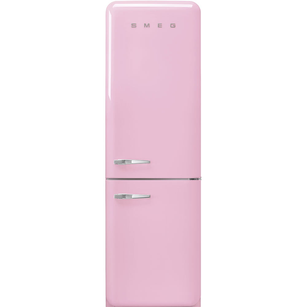 Smeg FAB32URPK3 '50S Style No Frost' Fridge-Freezer, Pink, Right Hand Hinge, 60 Cm (Approx 24