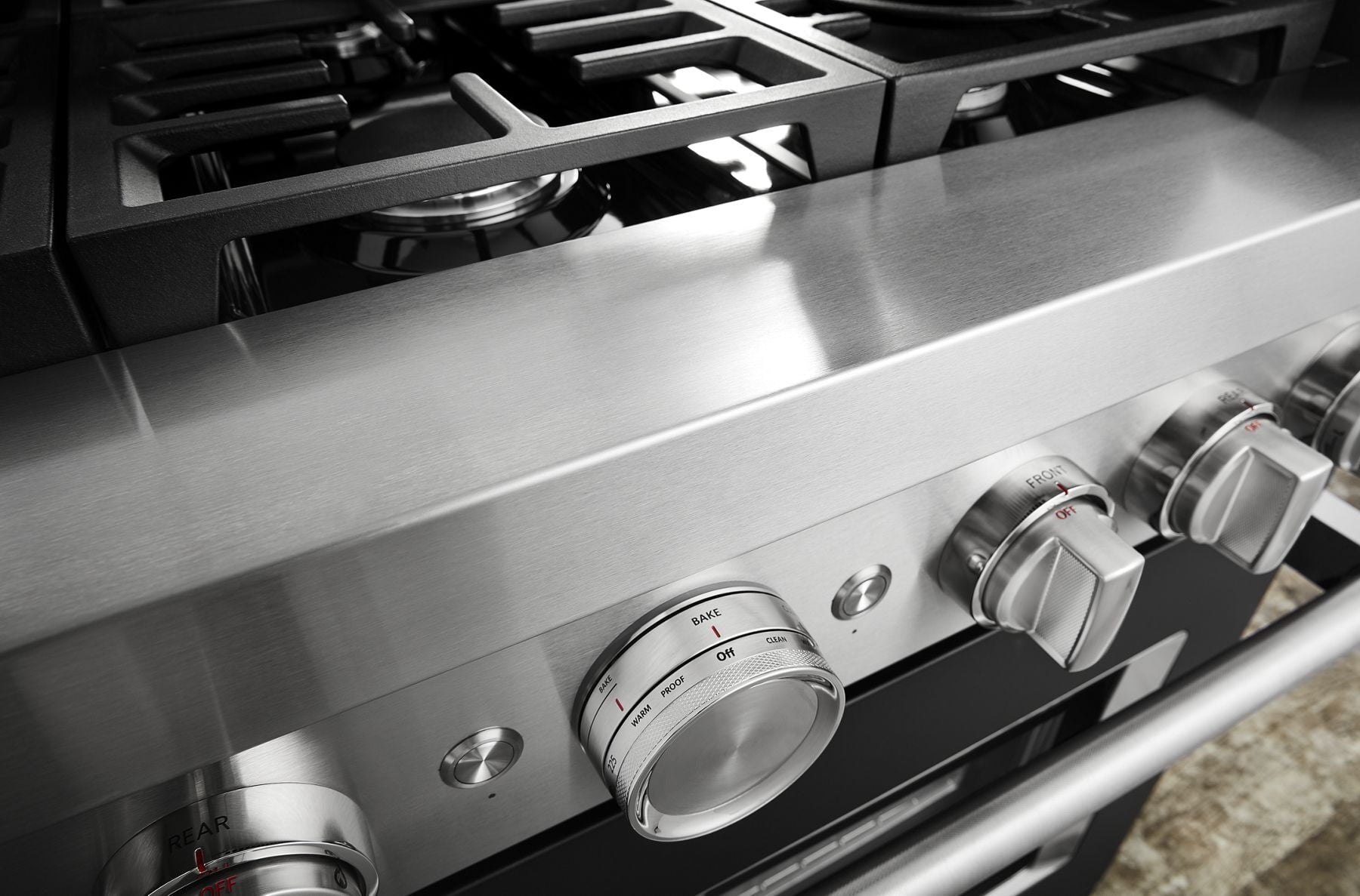 Kitchenaid KFGC506JBK Kitchenaid® 36'' Smart Commercial-Style Gas Range With 6 Burners - Imperial Black