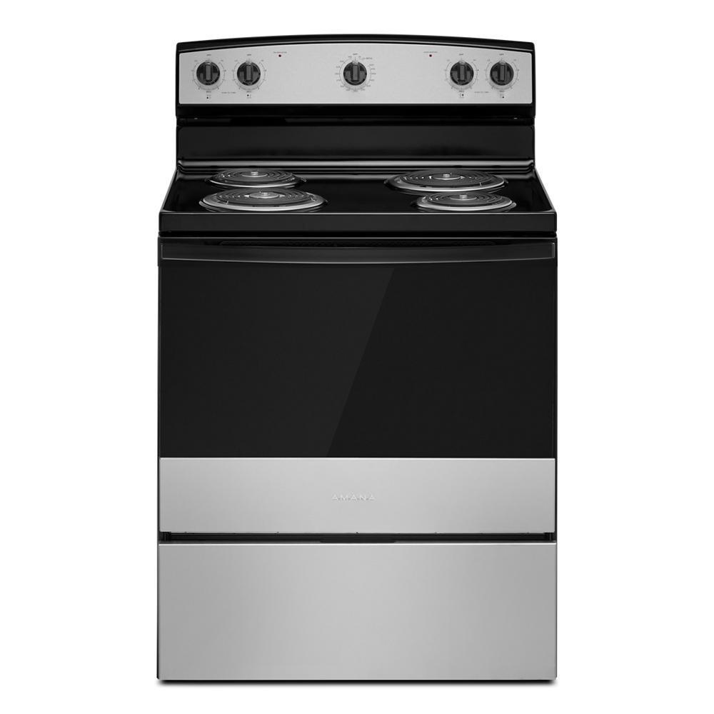 Amana ACR4203MNS Amana® 30-Inch Electric Range With Easy-Clean Glass Door