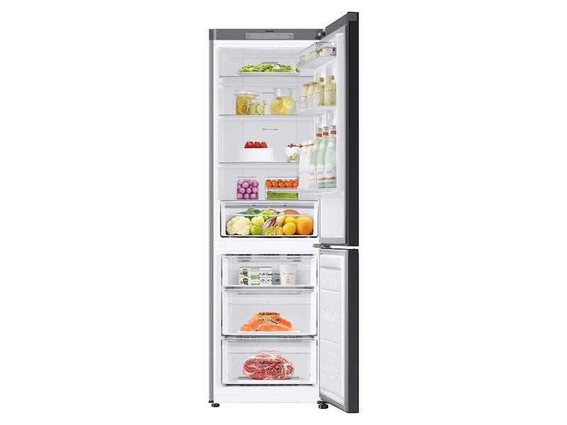 Samsung RB12A300641 12.0 Cu. Ft. Bespoke Bottom Freezer Refrigerator With Customizable Colors And Flexible Design In Navy Glass