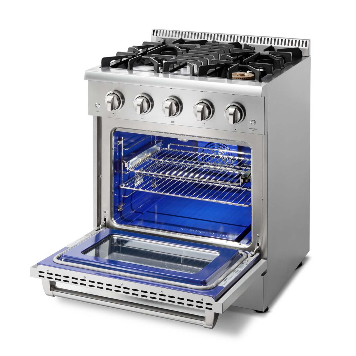Thor Kitchen HRG3080ULP 30 Inch Professional Gas Range In Stainless Steel - Liquid Propane