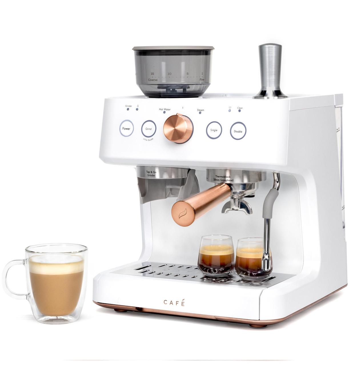 Cafe C7CESAS4RW3 Café™ Bellissimo Semi Automatic Espresso Machine + Frother