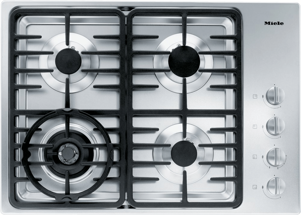 Miele KM3465GSTAINLESSSTEEL Km 3465 G - Gas Cooktop With A Dual Wok Burner For Particularly Wide Ranging Burner Capacity.