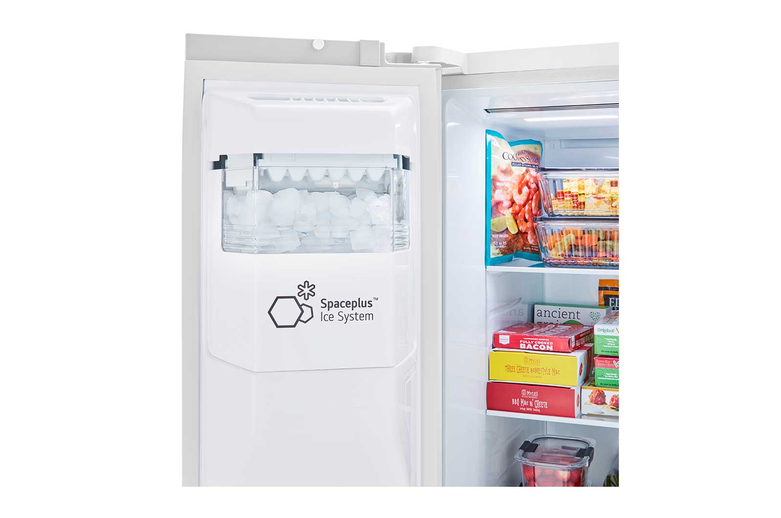 Lg LRSXS2706W 27 Cu. Ft. Side-By-Side Refrigerator With Smooth Touch Ice Dispenser