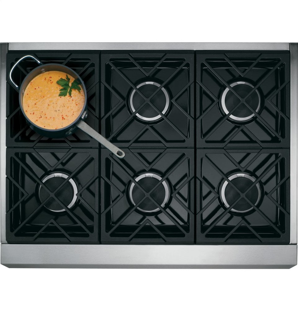 Cafe CGY366P2MS1 Café 36" All-Gas Professional Range With 6 Burners (Natural Gas)