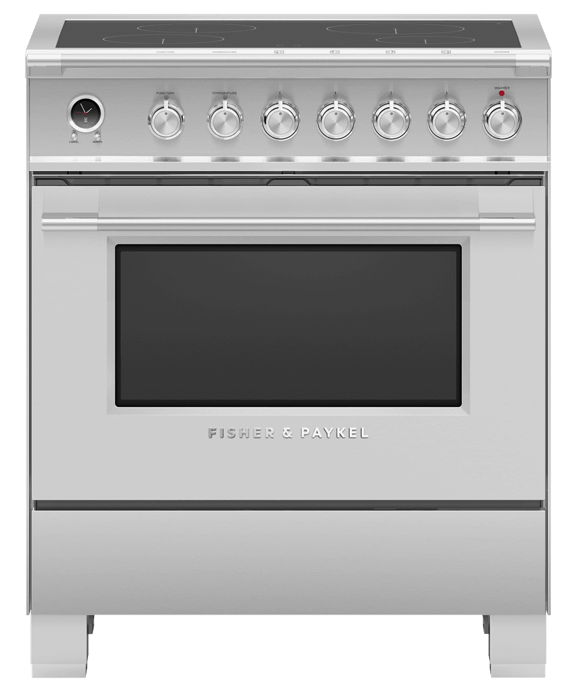 Fisher & Paykel OR30SCI6X1 Induction Range, 30", 4 Zones, Self-Cleaning