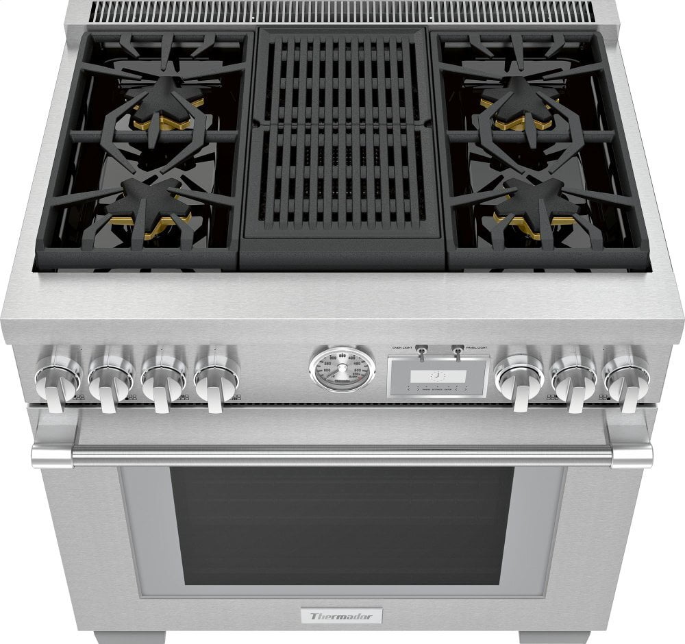 Thermador PRD364WLGU 36-Inch Pro Grand® Commercial Depth Dual Fuel Range
