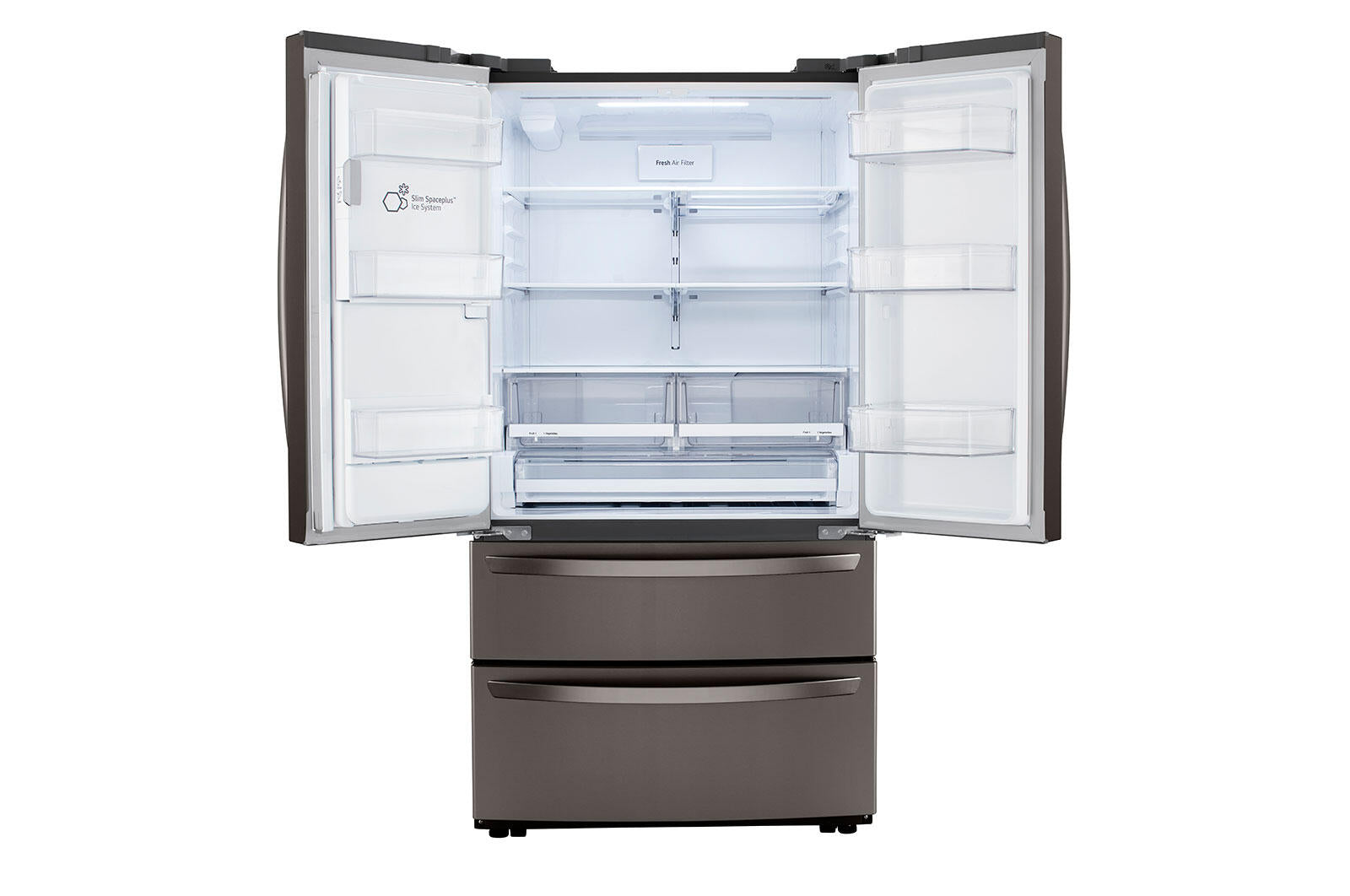 Lg LRMXC2206D 22 Cu Ft. Smart Counter Depth Double Freezer Refrigerator With Craft Ice™