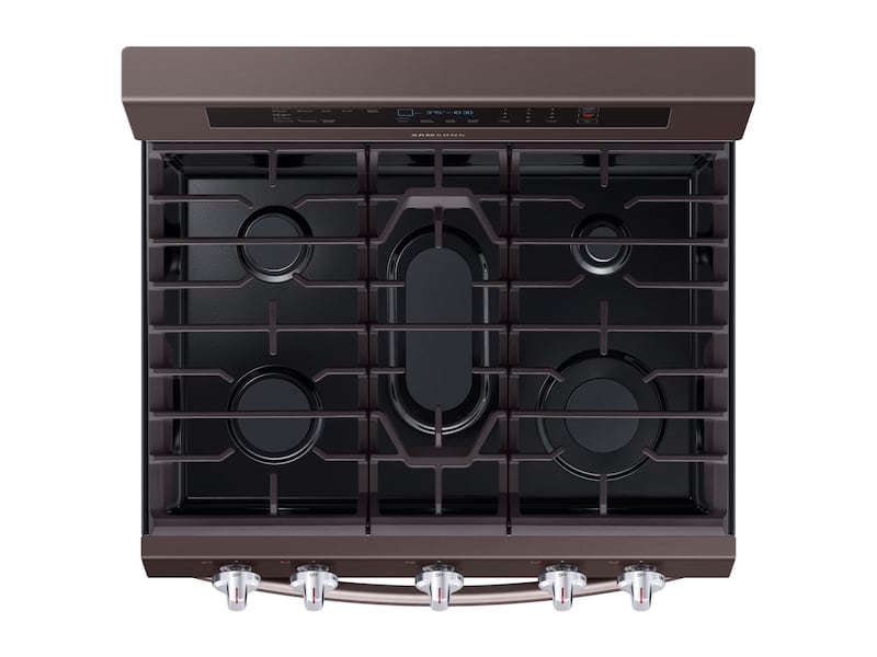 Samsung NX58R6631ST 5.8 Cu. Ft. Freestanding Gas Range With True Convection In Tuscan Stainless Steel