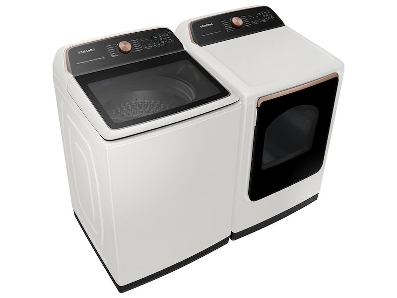 Samsung DVG55A7300E 7.4 Cu. Ft. Smart Gas Dryer With Steam Sanitize+ In Ivory