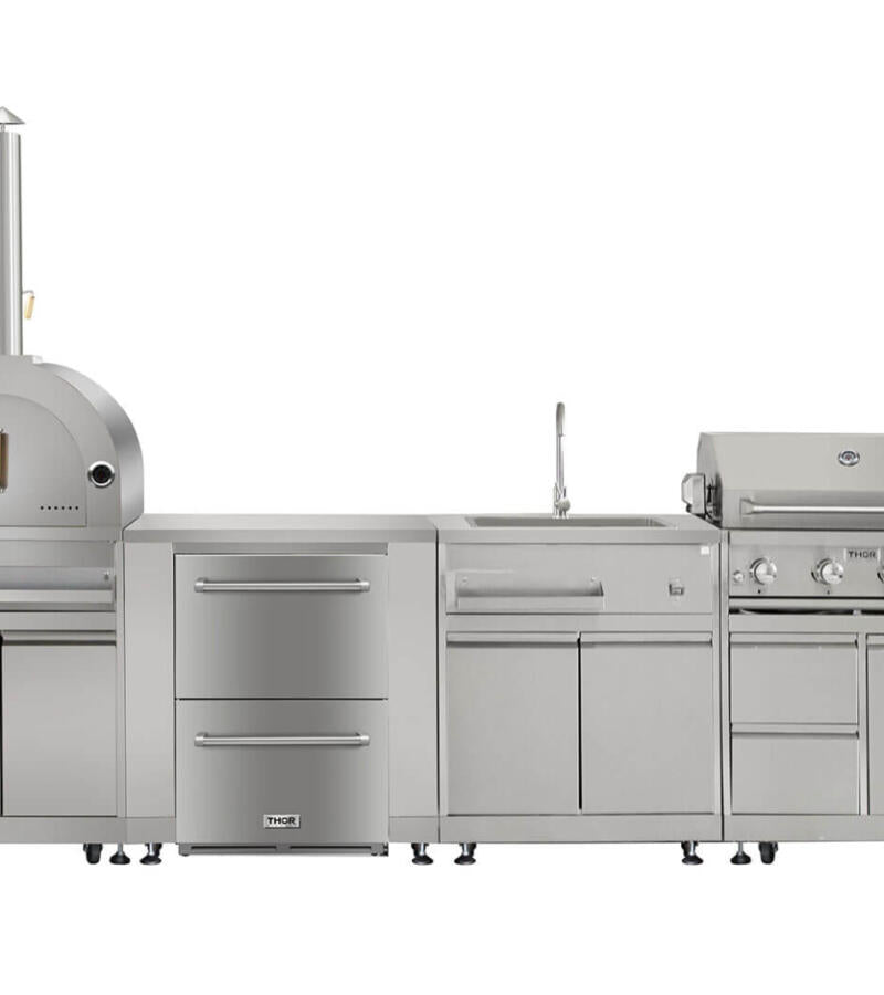 Thor Kitchen MK03SS304 Outdoor Kitchen Bbq Grill Cabinet In Stainless Steel