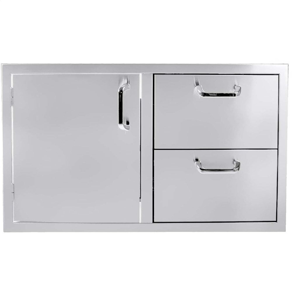 Heat Grills HTX40DRDWR 5-Burner 36" Single Door/2-Drawer Combo