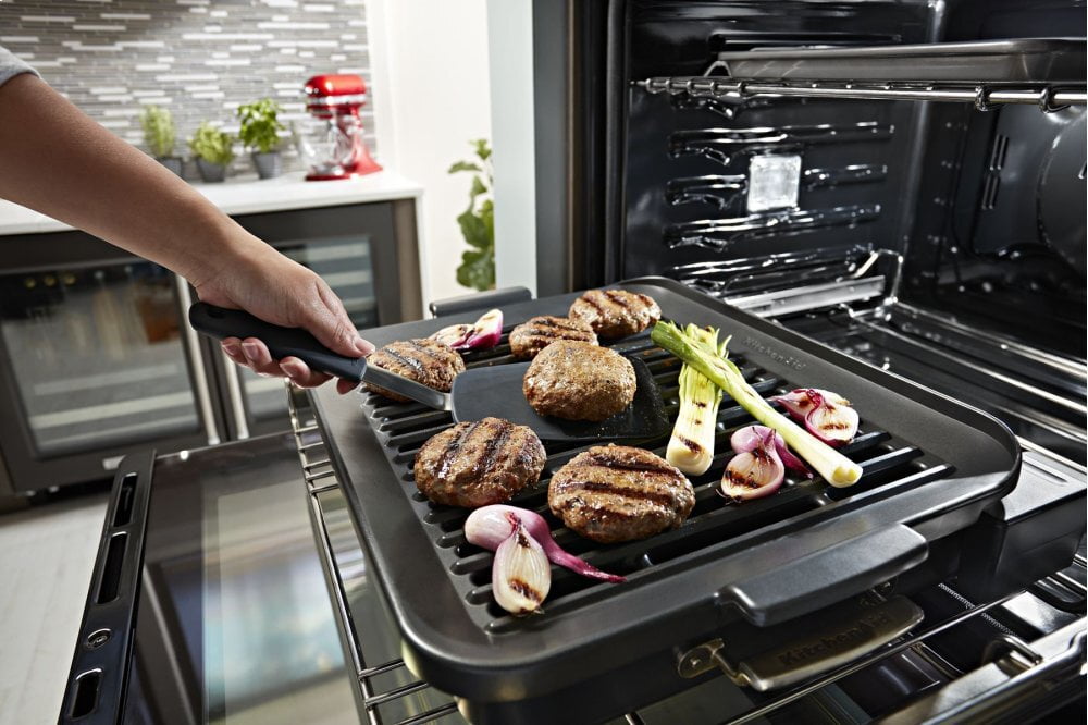 Kitchenaid KOSE900HBS Smart Oven+ 30" Single Oven With Powered Attachments And Printshield™ Finish - Black Stainless Steel With Printshield™ Finish