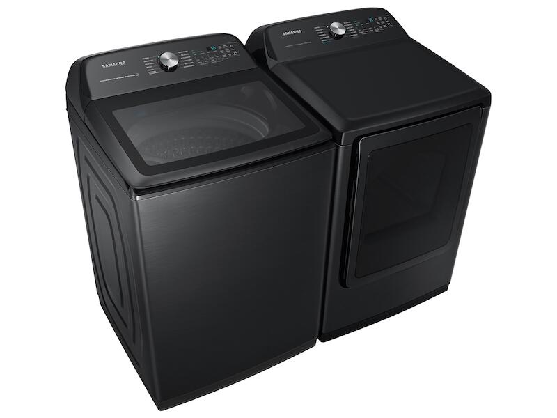 Samsung DVG52A5500V 7.4 Cu. Ft. Smart Gas Dryer With Steam Sanitize+ In Brushed Black