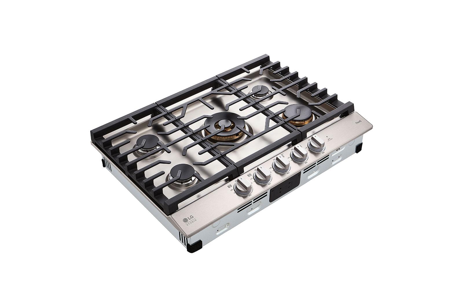 Lg CBGS3028S Lg Studio 30" Ultraheat™ Gas Cooktop With Easyclean®