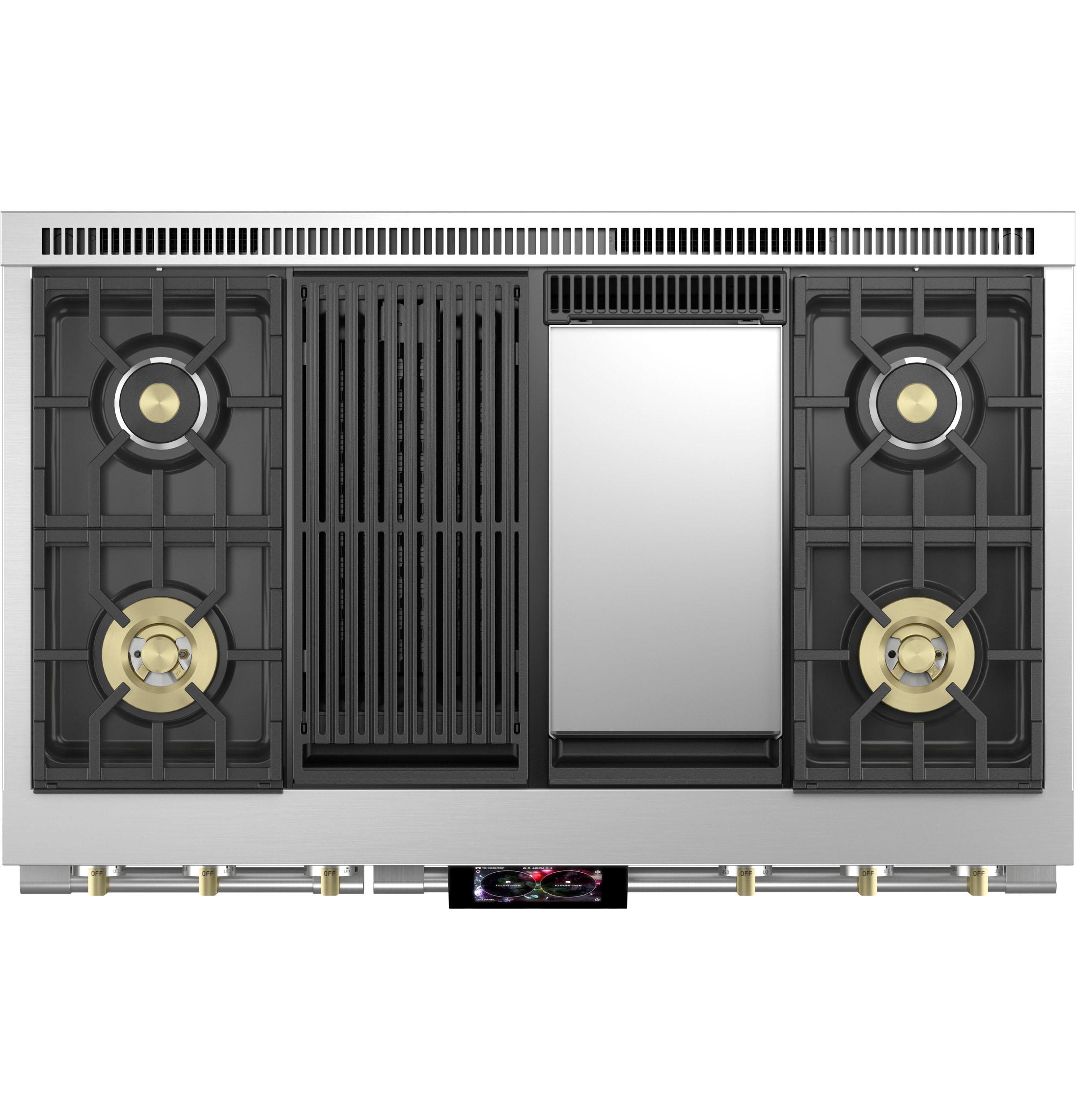 Monogram ZDP484NGTSS Monogram 48" Dual-Fuel Professional Range With 4 Burners, Grill, And Griddle