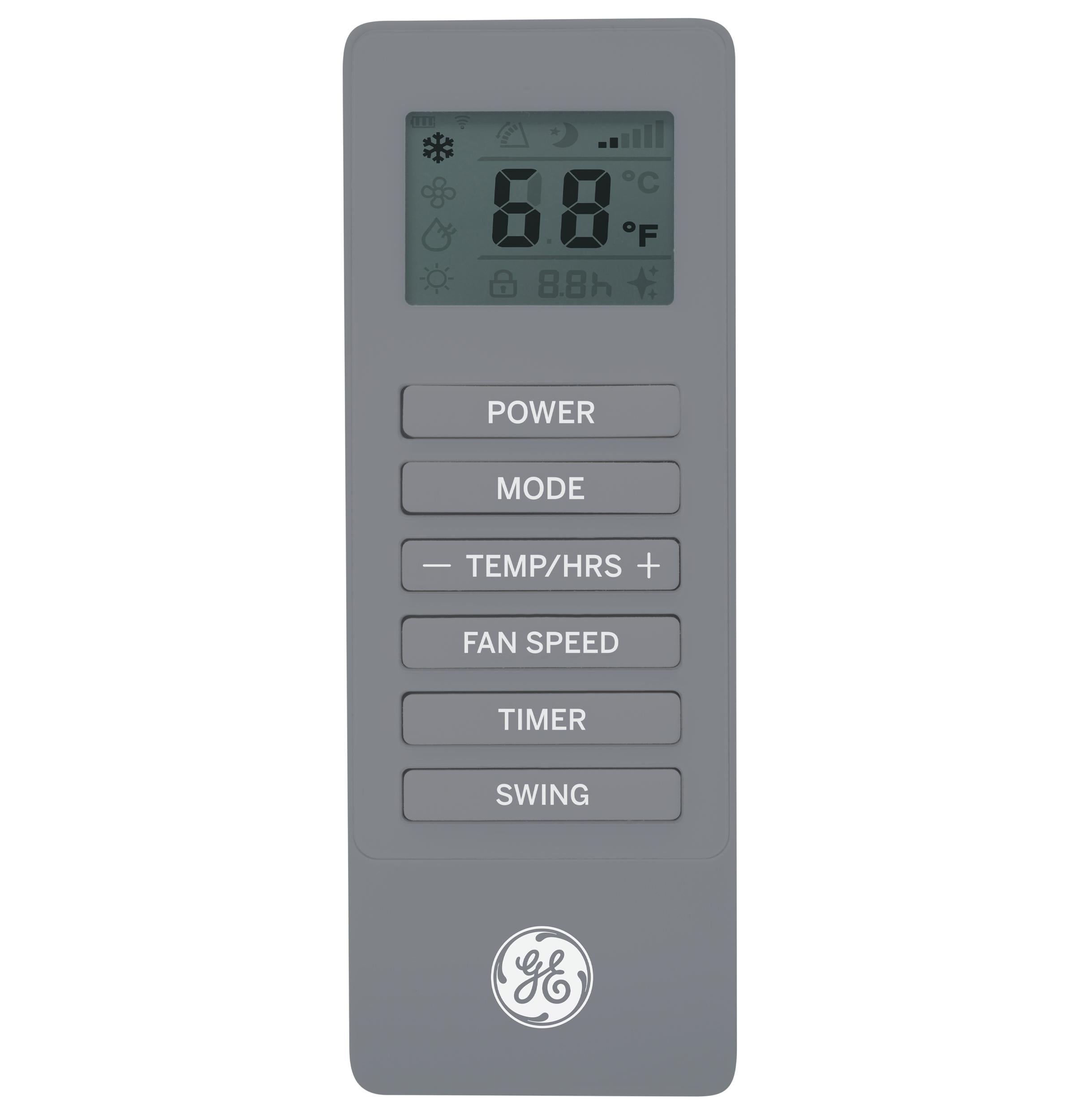Ge Appliances APWD07JASG Ge® 7,500 Btu Smart Portable Air Conditioner With Dehumidifier And Remote, Grey