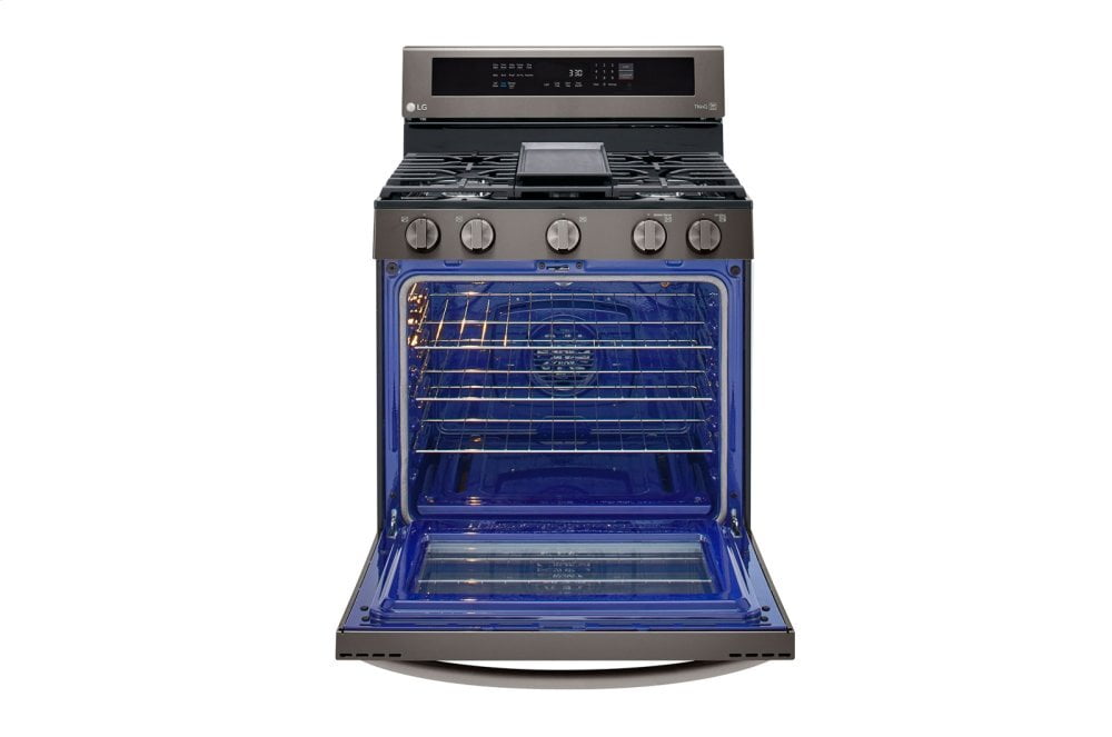Lg LRGL5825D 5.8 Cu Ft. Smart Wi-Fi Enabled True Convection Instaview® Gas Range With Air Fry