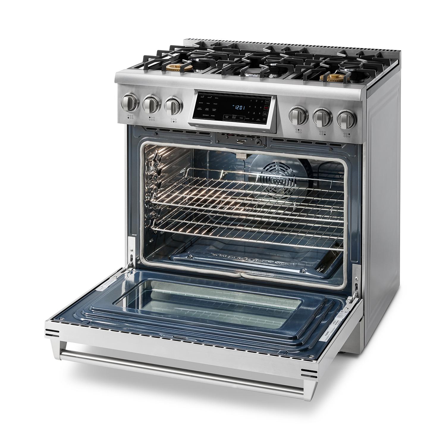 Thor Kitchen TRG3601 36 Inch Tilt Panel Professional Gas Range - Trg3601 / Trg3601Lp