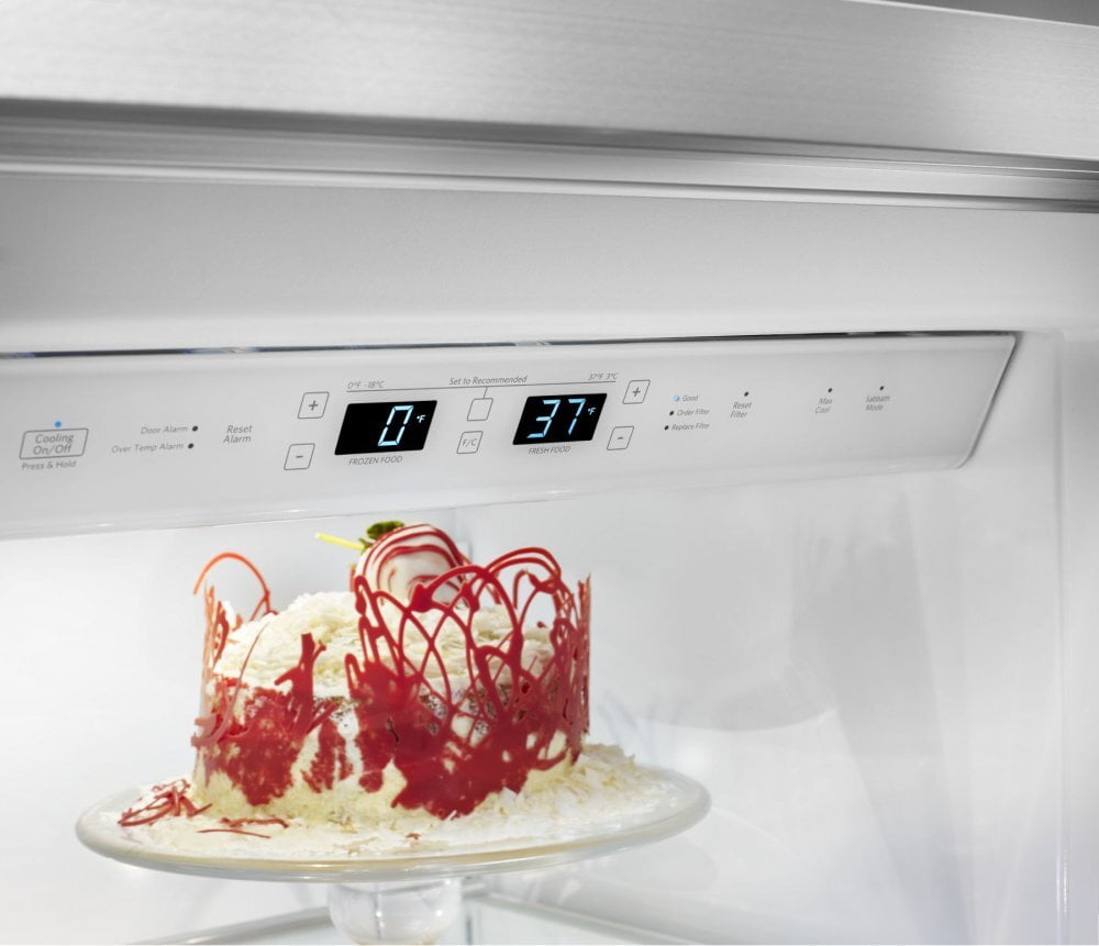Kitchenaid KBSN602ESS 25.5 Cu. Ft 42-Inch Width Built-In Side By Side Refrigerator With Printshield™ Finish - Stainless Steel With Printshield™ Finish
