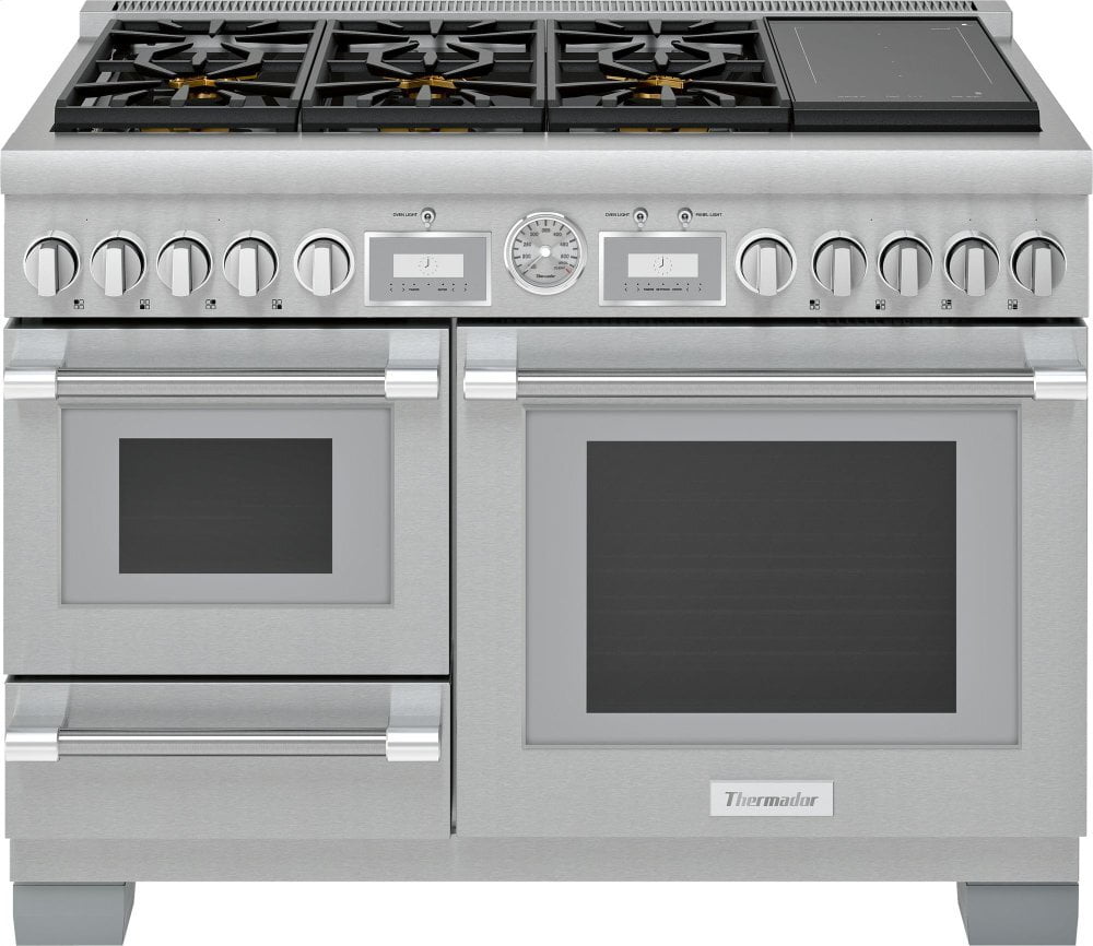 Thermador PRD48WISGU 48-Inch Pro Grand® Commercial Depth Dual Fuel Steam Range