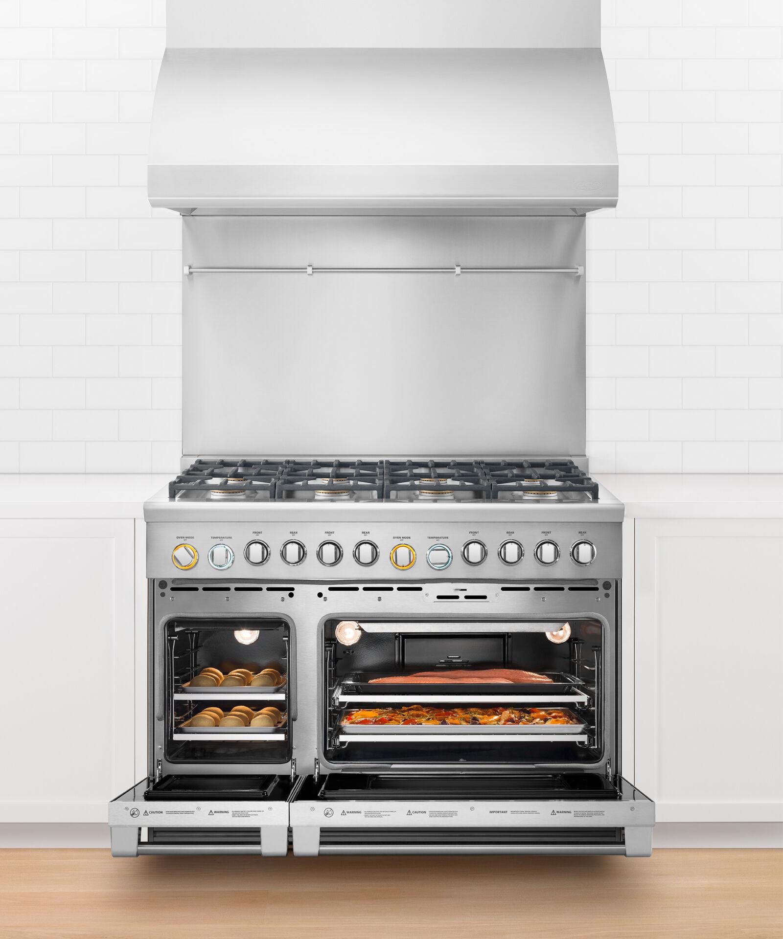 Fisher & Paykel RDV2488NN Dual Fuel Range, 48", 8 Burners