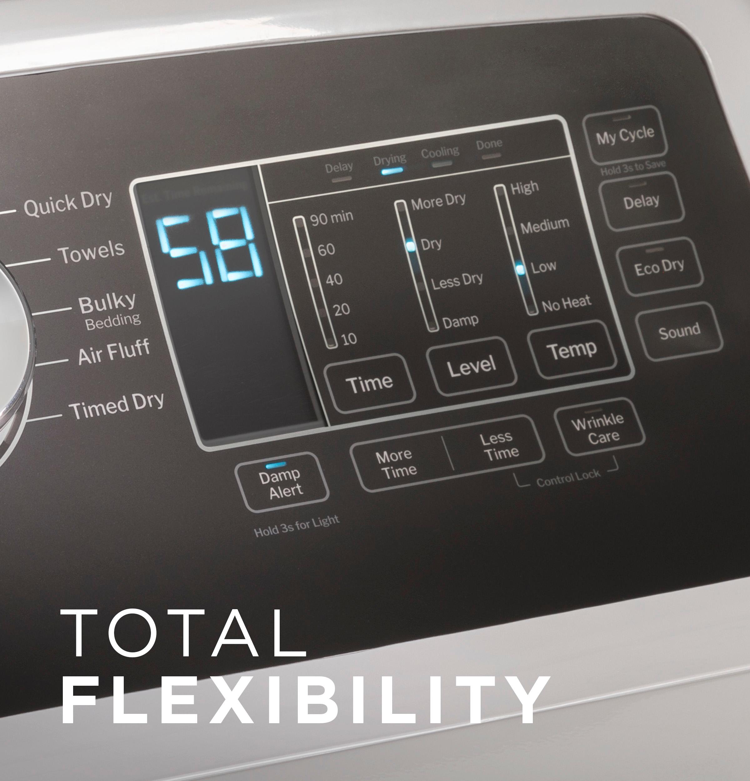 Ge Appliances GTD58GBSVWS Ge® 7.4 Cu. Ft. Capacity With Sensor Dry Gas Dryer