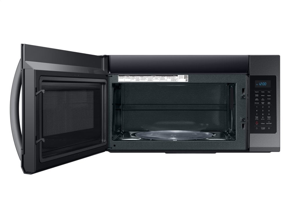 Samsung ME19R7041FG 1.9 Cu Ft Over The Range Microwave With Sensor Cooking In Black Stainless Steel