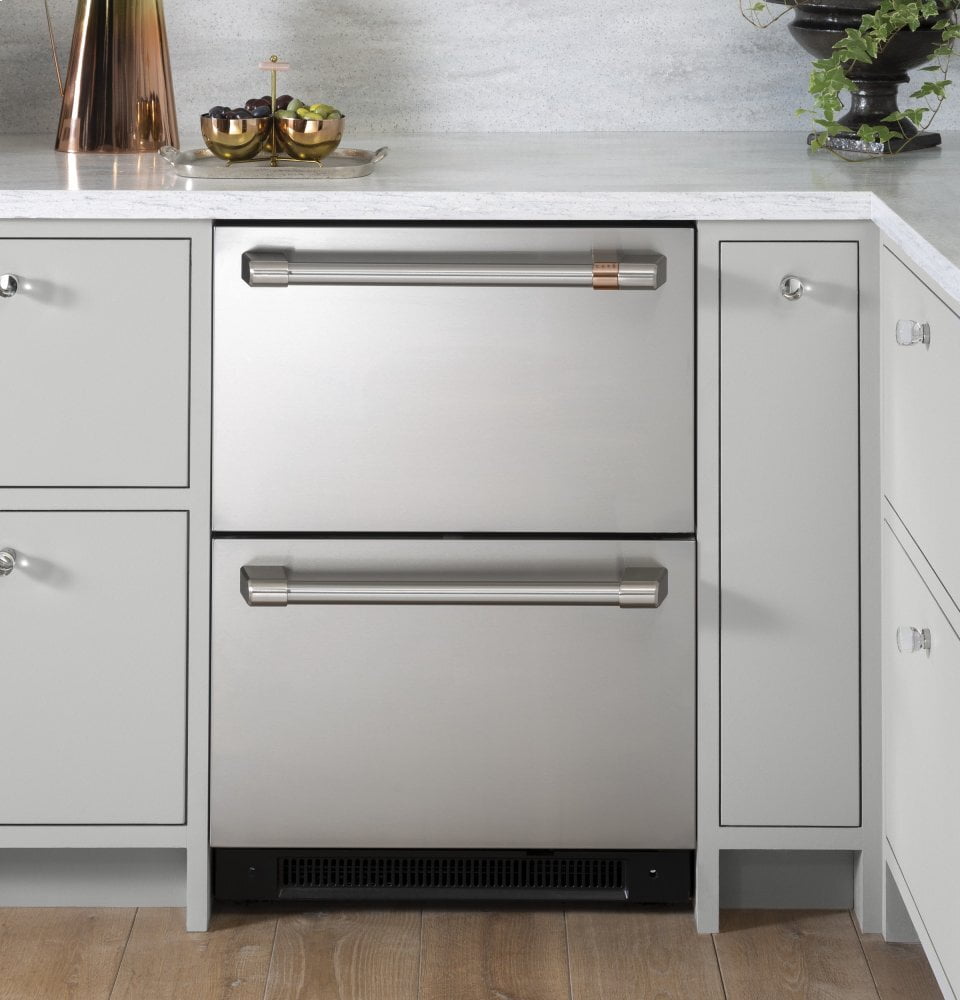 Cafe CDE06RP2NS1 Café 5.7 Cu. Ft. Built-In Dual-Drawer Refrigerator
