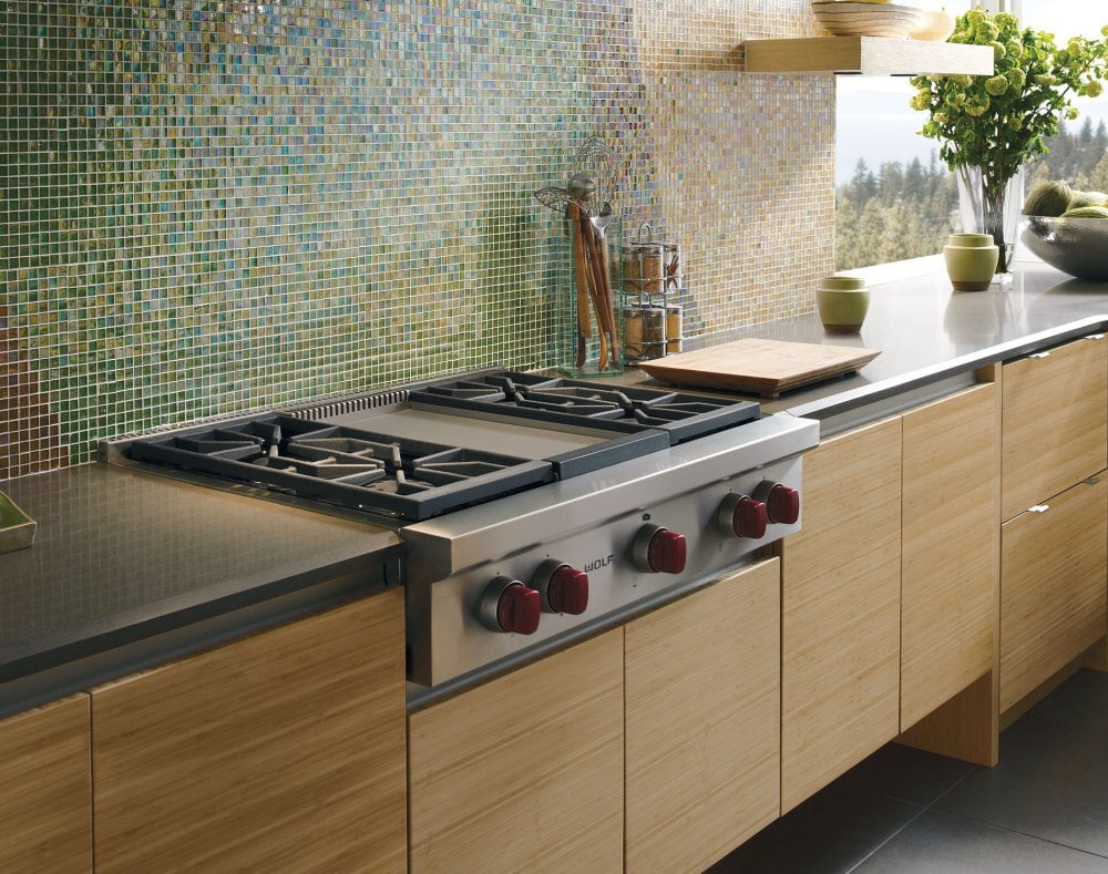 Wolf SRT364G 36" Sealed Burner Rangetop - 4 Burners And Infrared Griddle