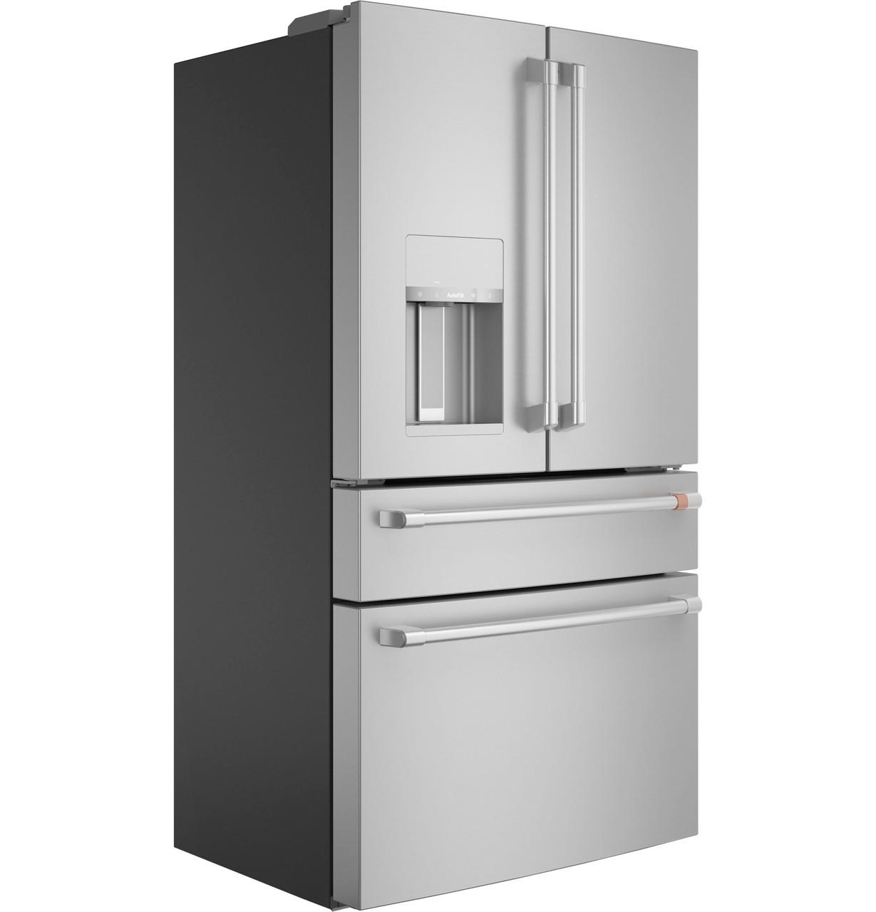 Cafe CXE22DP2PS1 Café™ Energy Star® 22.3 Cu. Ft. Smart Counter-Depth 4-Door French-Door Refrigerator