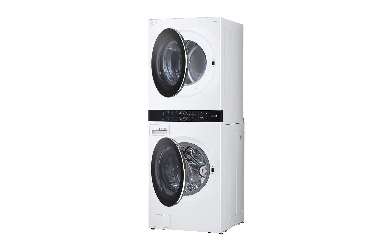 Lg WKGX201HWA Single Unit Front Load Lg Washtower™ With Center Control™ 4.5 Cu. Ft. Washer And 7.4 Cu. Ft. Gas Dryer