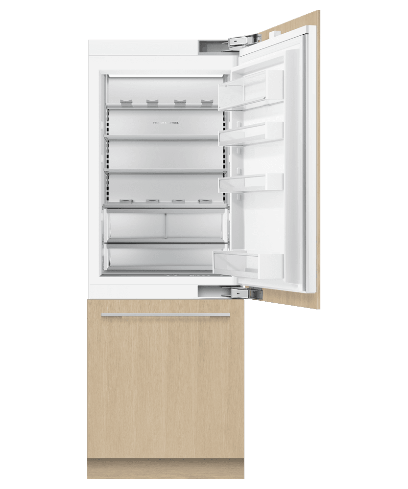 Fisher & Paykel RS3084WRU1 Integrated Refrigerator Freezer, 30", Ice & Water