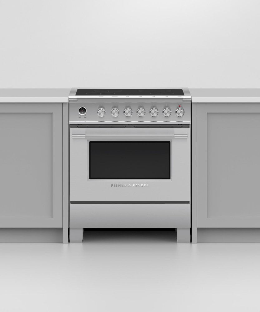 Fisher & Paykel OR30SCI6X1 Induction Range, 30", 4 Zones, Self-Cleaning