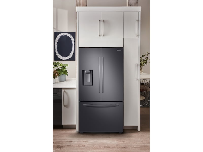 Samsung RF23R6201SG 23 Cu. Ft. 3-Door French Door, Counter Depth Refrigerator With Coolselect Pantry™ In Black Stainless Steel