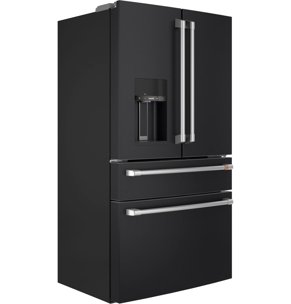 Cafe CXE22DP3PD1 Café™ Energy Star® 22.3 Cu. Ft. Smart Counter-Depth 4-Door French-Door Refrigerator