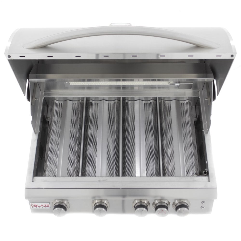 Blaze Grills BLZ4LTE2NG Blaze 32 Inch 4-Burner Lte Gas Grill With Rear Burner And Built-In Lighting System, With Fuel Type - Natural Gas